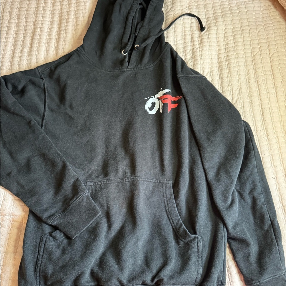 OTF Black Hoodie with Red and White Logo